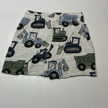 Load image into Gallery viewer, Boys Anko, grey marle shorts, elasticated, diggers, EUC, size 4,  
