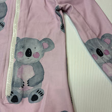 Load image into Gallery viewer, Girls Cheeky Chickadee, long sleeve swim one-piece, koalas, FUC, size 2,  