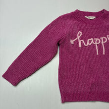 Load image into Gallery viewer, Girls Milkshake, pink &amp; silver metallic knit sweater / jumper, EUC, size 3,  