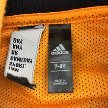 Load image into Gallery viewer, Boys Adidas, zip up track top, light marks on sleeves, FUC, size 7-8,  