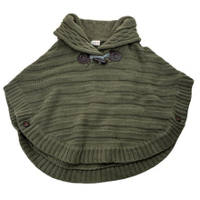 Load image into Gallery viewer, Girls Jack &amp; Milly, khaki chunky knit poncho sweater, EUC, size 5,  