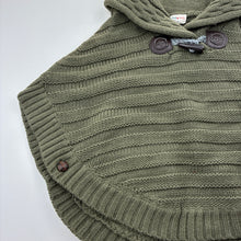 Load image into Gallery viewer, Girls Jack &amp; Milly, khaki chunky knit poncho sweater, EUC, size 5,  