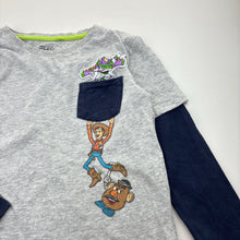 Load image into Gallery viewer, Boys Disney, Toy Story cotton long sleeve tee / top, wash fade, FUC, size 7,  