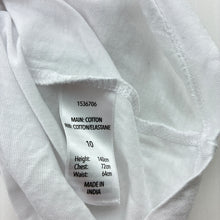 Load image into Gallery viewer, Unisex Brilliant Basics, white cotton tee / top, EUC, size 10,  