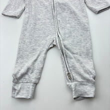Load image into Gallery viewer, Unisex Target, pointelle organic cotton blend zip romper, GUC, size 00,  