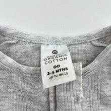 Load image into Gallery viewer, Unisex Target, pointelle organic cotton blend zip romper, GUC, size 00,  