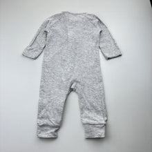 Load image into Gallery viewer, Unisex Target, pointelle organic cotton blend zip romper, GUC, size 00,  