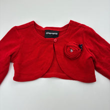 Load image into Gallery viewer, Girls Cinnamon Girl, red bolero cardigan, EUC, size 4,  