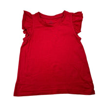 Load image into Gallery viewer, Girls Favourites, red organic cotton tee / top, GUC, size 6,  