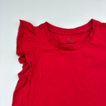 Load image into Gallery viewer, Girls Favourites, red organic cotton tee / top, GUC, size 6,  