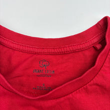 Load image into Gallery viewer, Girls Favourites, red organic cotton tee / top, GUC, size 6,  