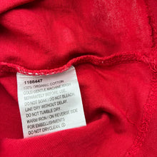 Load image into Gallery viewer, Girls Favourites, red organic cotton tee / top, GUC, size 6,  