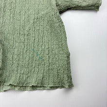 Load image into Gallery viewer, Girls Cotton On, crinkle short sleeve shirt, blue marks lower front, FUC, size 3,  