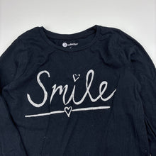 Load image into Gallery viewer, Girls B Collection, black cotton long sleeve tee / top, GUC, size 5,  