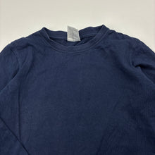 Load image into Gallery viewer, Boys navy, cotton long sleeve tee / top, FUC, size 5,  