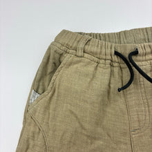 Load image into Gallery viewer, Boys Zara, khaki cotton shorts, elasticated, FUC, size 3,  