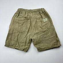 Load image into Gallery viewer, Boys Zara, khaki cotton shorts, elasticated, FUC, size 3,  