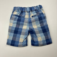 Load image into Gallery viewer, Boys Next, checked cotton shorts, adjustable, FUC, size 1,  