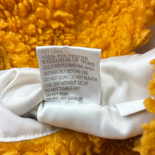 Load image into Gallery viewer, Girls Mango, yellow fleece hooded jacket, GUC, size 4,  