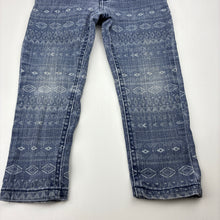 Load image into Gallery viewer, Girls Piping Hot, stretch denim jeans, adjustable, Inside leg: 32cm, FUC, size 3,  