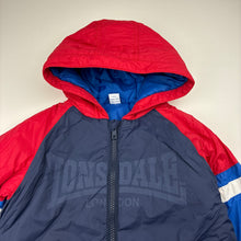 Load image into Gallery viewer, Boys Londale, hooded jacket / coat, wash fade on cuffs, FUC, size 5,  