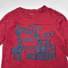Load image into Gallery viewer, Boys Favourites, cotton long sleeve top, digger, FUC, size 4,  