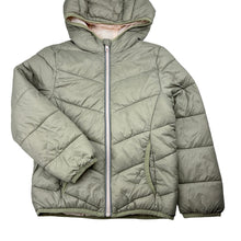 Load image into Gallery viewer, Girls Lily &amp; Dan, green puffer jacket / coat, GUC, size 6,  