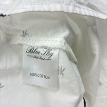 Load image into Gallery viewer, Boys Blue Sky, lightweight cotton short sleeve shirt, no size, armpit to armpit: 28.5cm, GUC, size 1-2,  