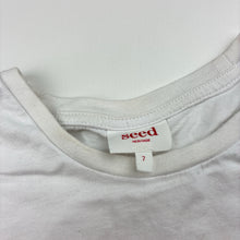 Load image into Gallery viewer, Girls Seed, cotton tee / top, flip sequin zebra, FUC, size 7,  