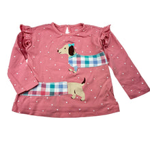 Load image into Gallery viewer, Girls Little Me, stretchy long sleeve top, dog, FUC, size 2,  