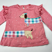 Load image into Gallery viewer, Girls Little Me, stretchy long sleeve top, dog, FUC, size 2,  