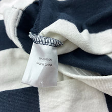 Load image into Gallery viewer, Boys Academy Rookie, navy stripe long sleeve polo top, FUC, size 5,  