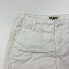 Load image into Gallery viewer, Unisex Osh Kosh, white cotton shorts, adjustable, GUC, size 3,  