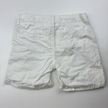 Load image into Gallery viewer, Unisex Osh Kosh, white cotton shorts, adjustable, GUC, size 3,  