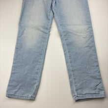 Load image into Gallery viewer, Unisex 1964 Denim Co, knit stretch denim pants, elasticated, Inside leg: 55cm, marks upper back, FUC, size 8,  