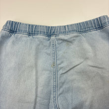Load image into Gallery viewer, Unisex 1964 Denim Co, knit stretch denim pants, elasticated, Inside leg: 55cm, marks upper back, FUC, size 8,  
