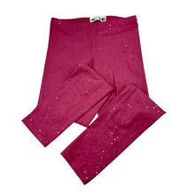 Load image into Gallery viewer, Girls Cotton On, pink &amp; gold glitter leggings, Inside leg: 55cm, EUC, size 9-10,  