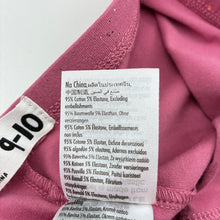 Load image into Gallery viewer, Girls Cotton On, pink &amp; gold glitter leggings, Inside leg: 55cm, EUC, size 9-10,  