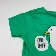 Load image into Gallery viewer, Unisex Cotton On, green cotton tee / top, seagull, GUC, size 7,  