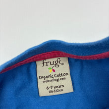 Load image into Gallery viewer, Girls Frugi, organic cotton tee / top, dogs, FUC, size 6-7,  