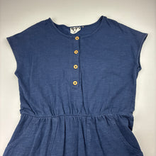 Load image into Gallery viewer, Girls Cotton On, blue cotton casual dress, GUC, size 9-10, L: 67cm