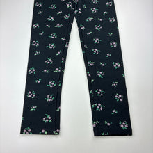 Load image into Gallery viewer, Girls Target, thick floral stretchy leggings, Inside leg: 54cm, EUC, size 8,  