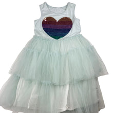 Load image into Gallery viewer, Girls Cotton On, cotton lined tulle &amp; sequin party dress, no size, armpit to armpit: 30cm, GUC, size 6, L: 66cm