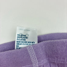 Load image into Gallery viewer, Girls Anko, purple ribbed stretchy stockings, EUC, size 3-5,  