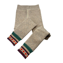 Load image into Gallery viewer, Girls thick, fleece lined stretchy leggings, no size, Inside leg: 42cm, W: 21cm across unstretched, EUC, size 4,  