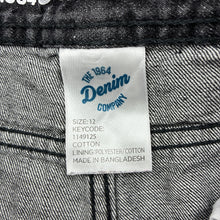 Load image into Gallery viewer, Unisex 1964 Denim Co, dark denim jeans, W: 33.5cm across, Inside leg: 67cm, GUC, size 12,  