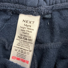Load image into Gallery viewer, Boys Next, slim fit fleece lined track pants, elasticated, Inside leg: 66.5cm, EUC, size 14,  