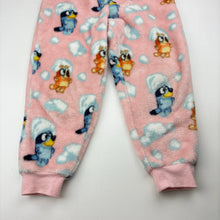 Load image into Gallery viewer, Girls Bluey, soft fleece pyjama pants / bottoms, GUC, size 3,  