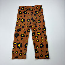 Load image into Gallery viewer, Girls PatPat, lightweight ribbed floral pants, elasticated, FUC, size 1,  