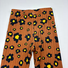 Load image into Gallery viewer, Girls PatPat, lightweight ribbed floral pants, elasticated, FUC, size 1,  